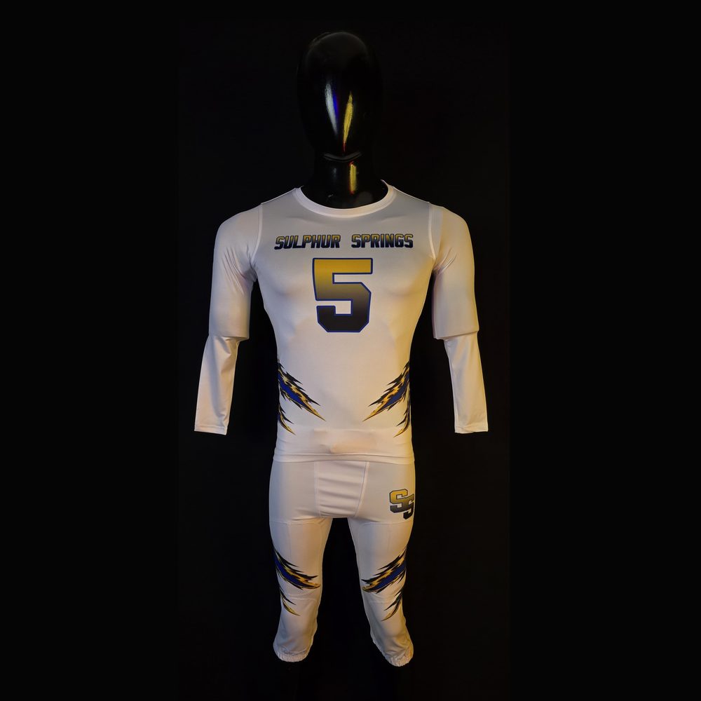 Sulphur Springs #5 Compression Set — custom sublimated compression uniform made by Diamond Brand