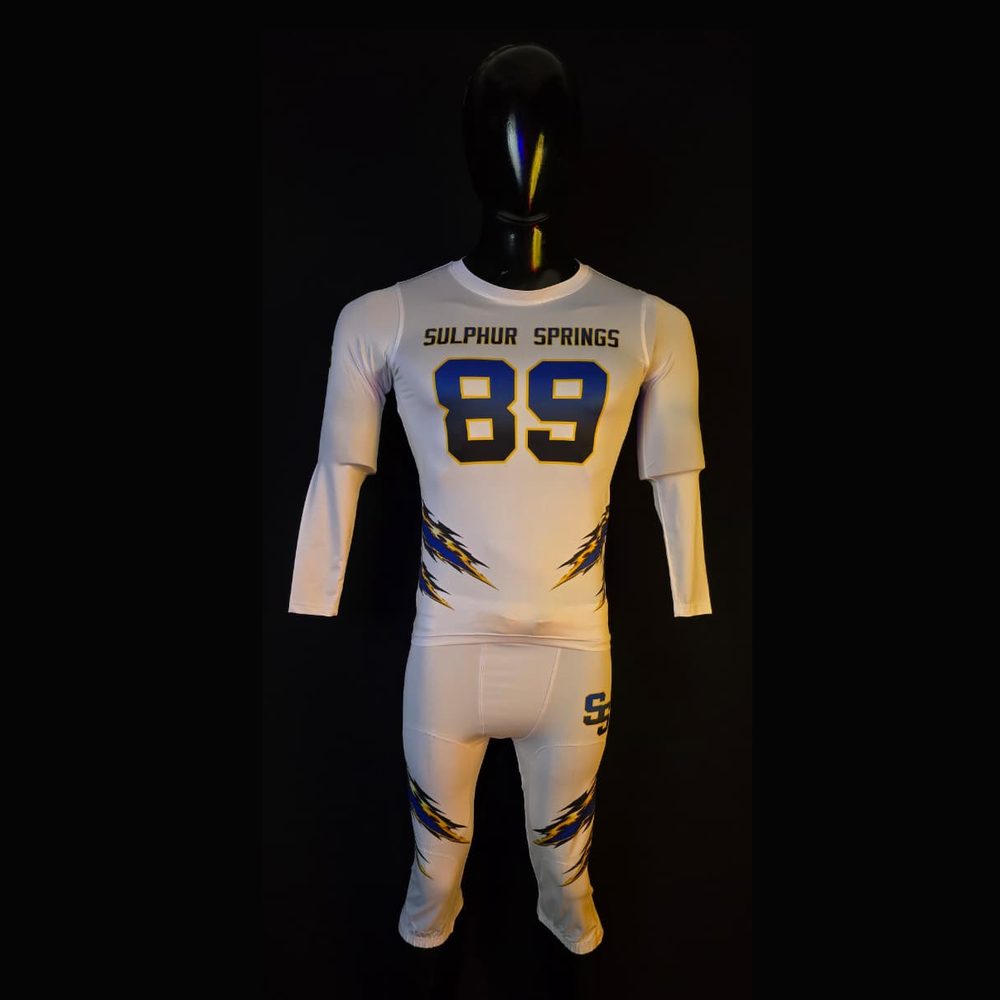 Sulphur Springs #89 Compression Set — custom sublimated compression uniform made by Diamond Brand