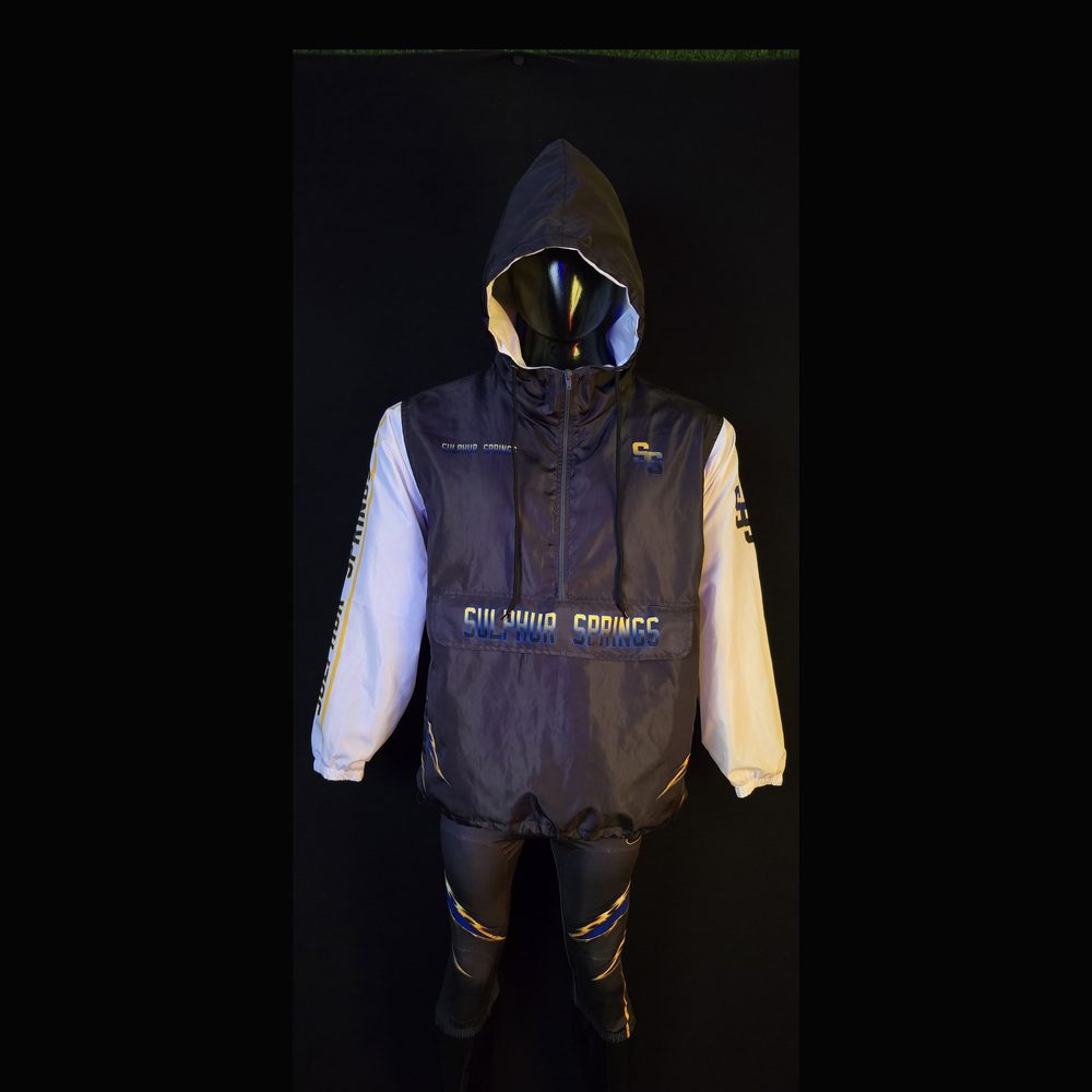 Sulphur Springs Windbreaker Set — custom sublimated windbreaker made by Diamond Brand